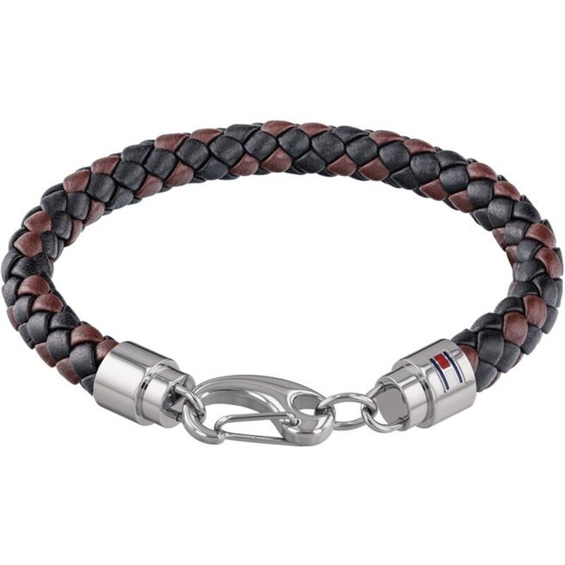 TOMMY HILFIGER Náramok hnedá / čierna / strieborná 64864605