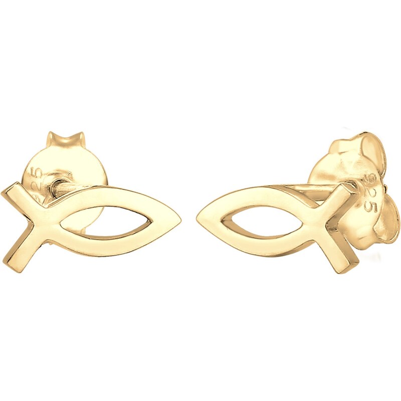 ELLI Náušnice Fisch zlatá 54629080