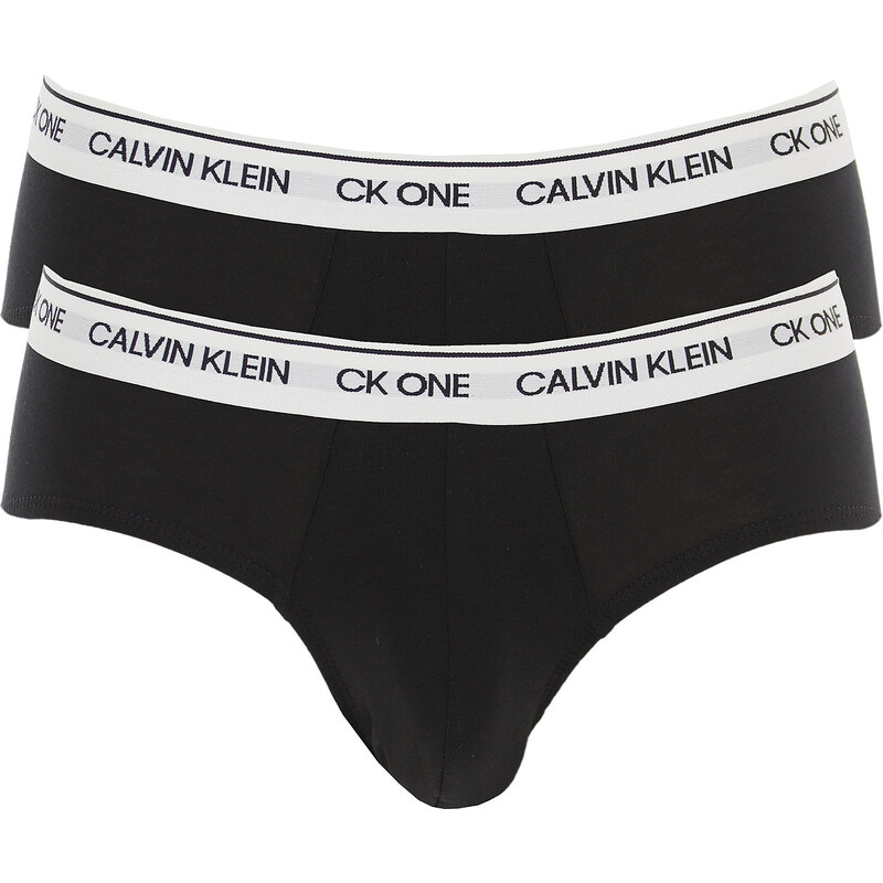 Slipy 2pcs NB2383A BNM čierna - Calvin Klein 20921501