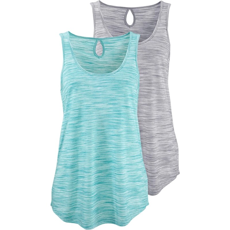 BEACH TIME Top tyrkysová / modrá melírovaná / sivá / sivá melírovaná 20332209