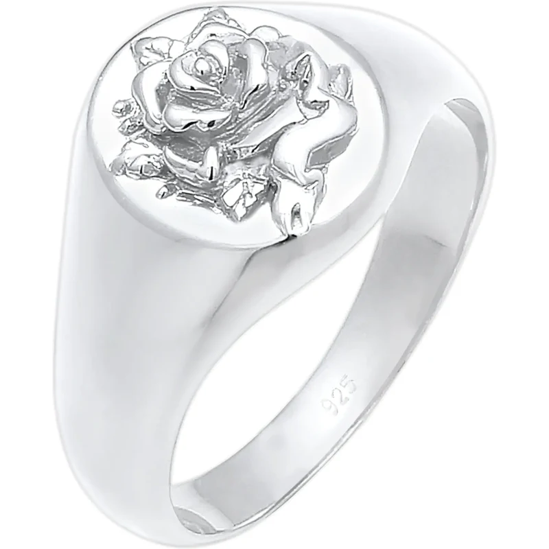 ELLI Prsteň Rose strieborná 65641182