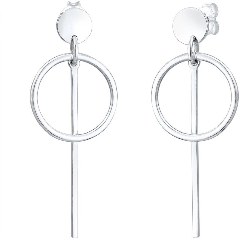 ELLI Náušnice Geo strieborná 54221784