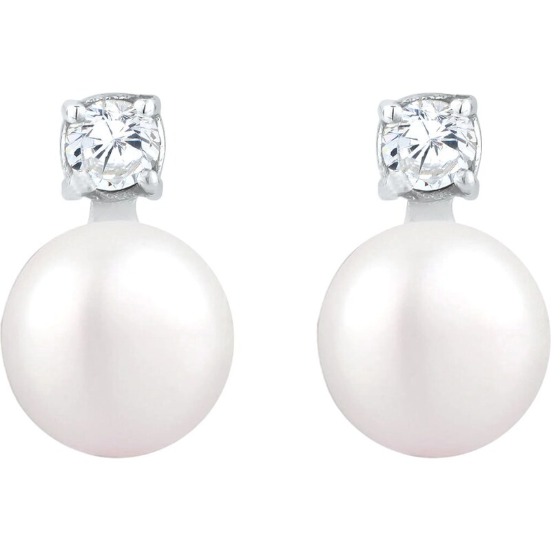 ELLI Náušnice strieborná / perlovo biela 54222400