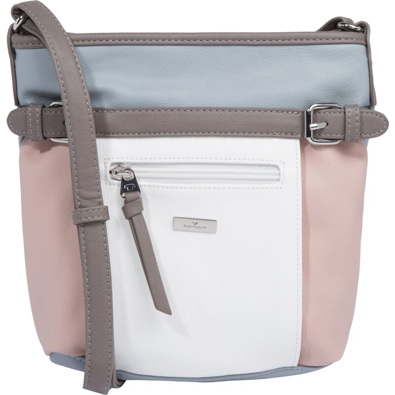 TOM TAILOR Taška cez rameno Juna dymovo modrá / rosé / biela 16427770