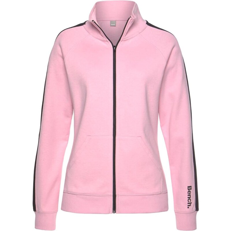 BENCH Tepláková bunda ružová / čierna 62163466