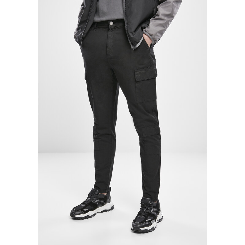 Urban Classics Tapered Double Cargo Pants Black 50668477