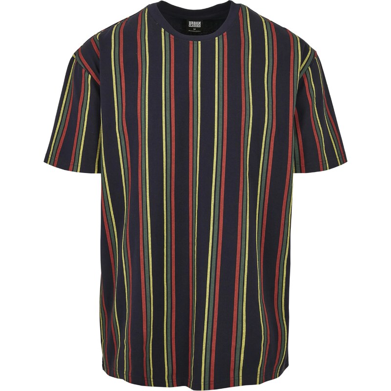 Urban Classics Tričko tmavomodrá / žltá / červená 56726002