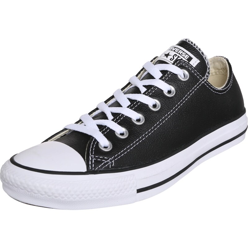CONVERSE Nízke tenisky Chuck Taylor All Star Leather čierna / biela 20742365