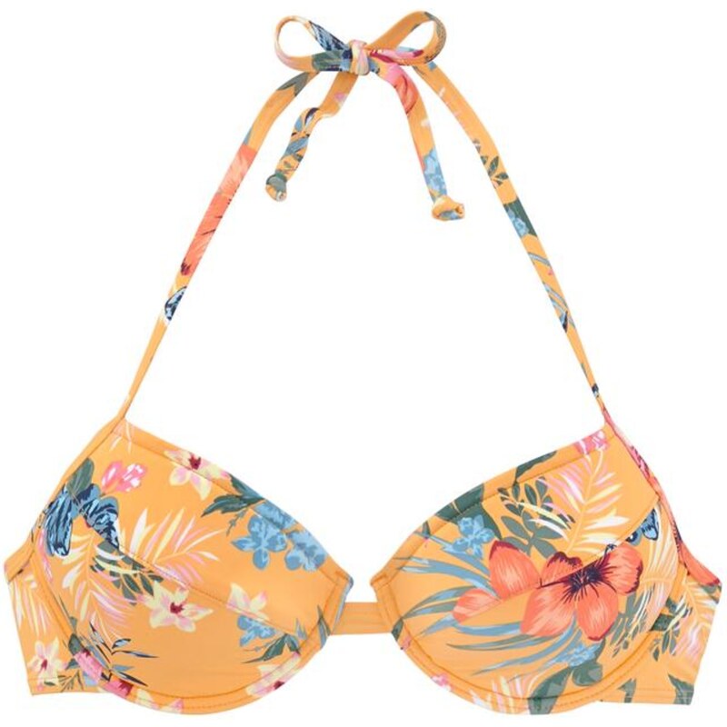BENCH Bikinový top Maui žltá / zmiešané farby 62846866