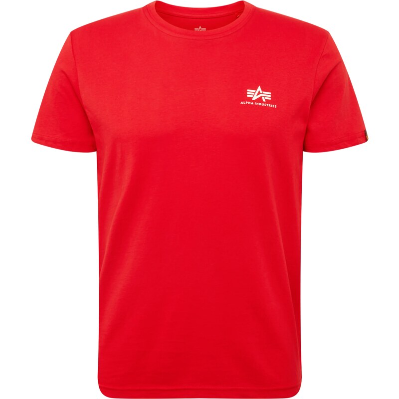 ALPHA INDUSTRIES Tričko svetločervená / biela 14734214