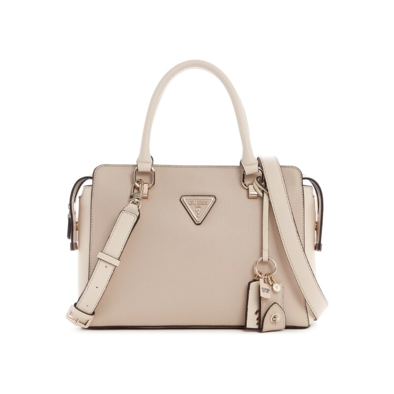 GUESS kabelka Annarita Girlfriend Satchel Taupe Multi 12545 GLAMI.sk