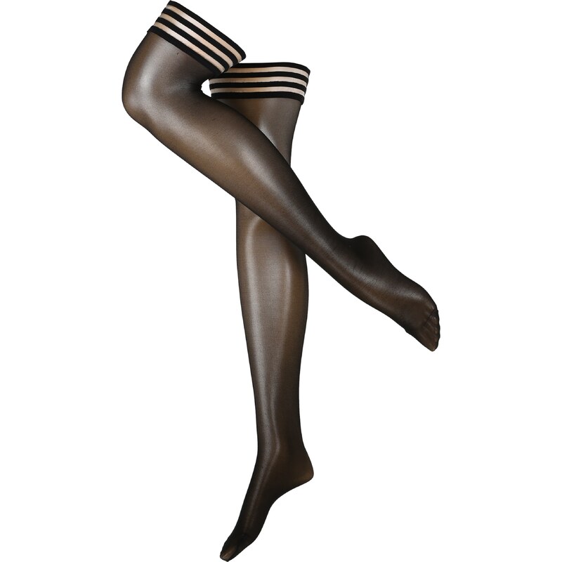 Swedish Stockings Nadkolienky Mira Premium Stay Ups Black čierna 65772353