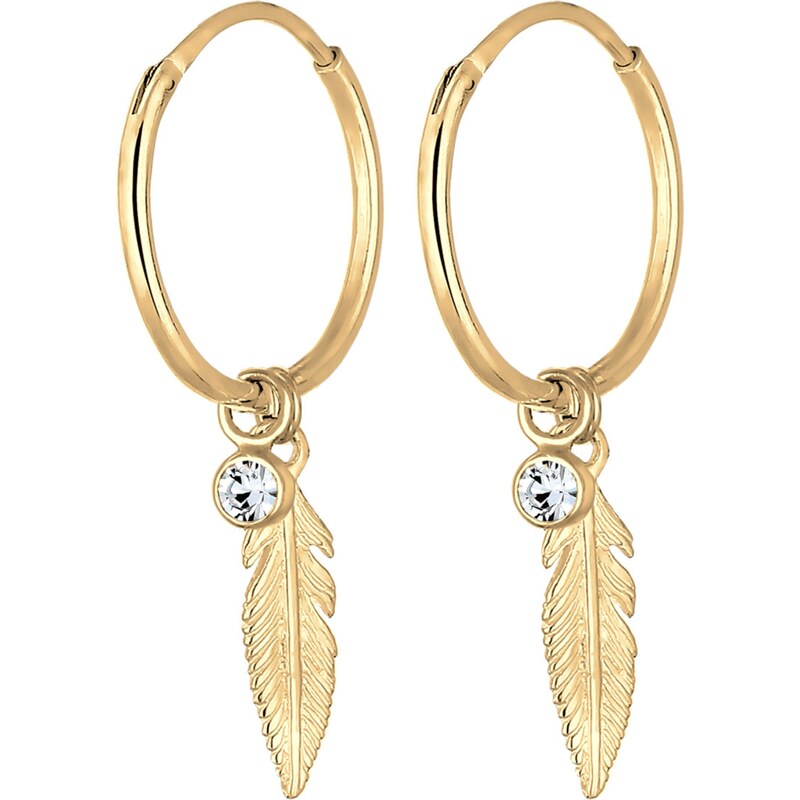 ELLI Náušnice Feder zlatá 54221798