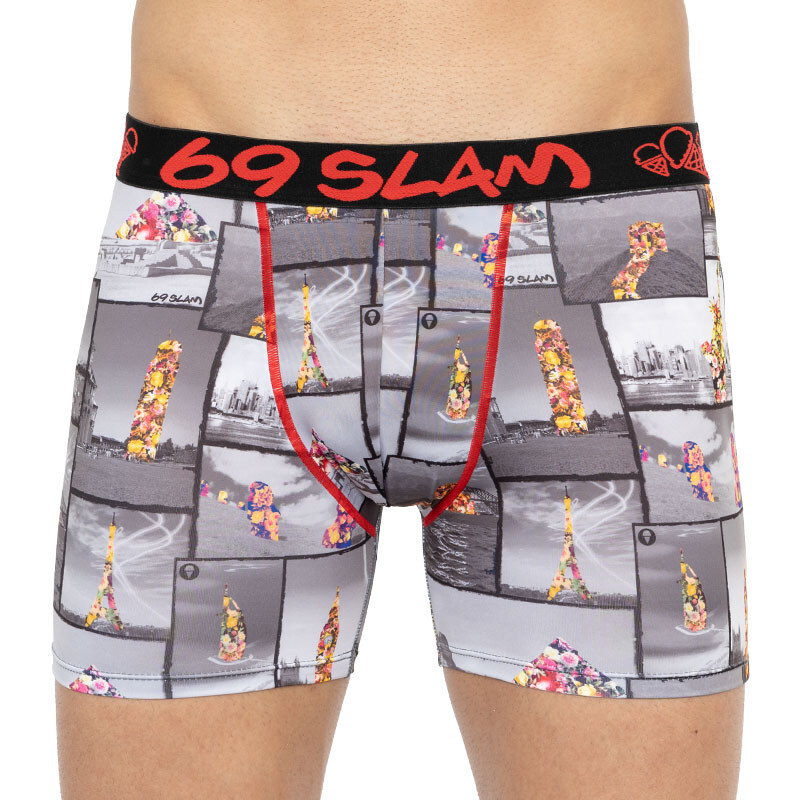 Pánske boxerky 69SLAM fit around the world (MBYADD-PO) 65118227