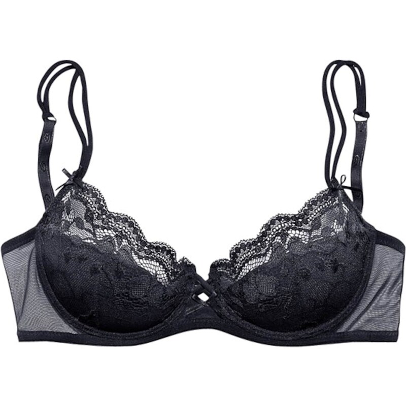 s.Oliver Podprsenka čierna melírovaná 26217254