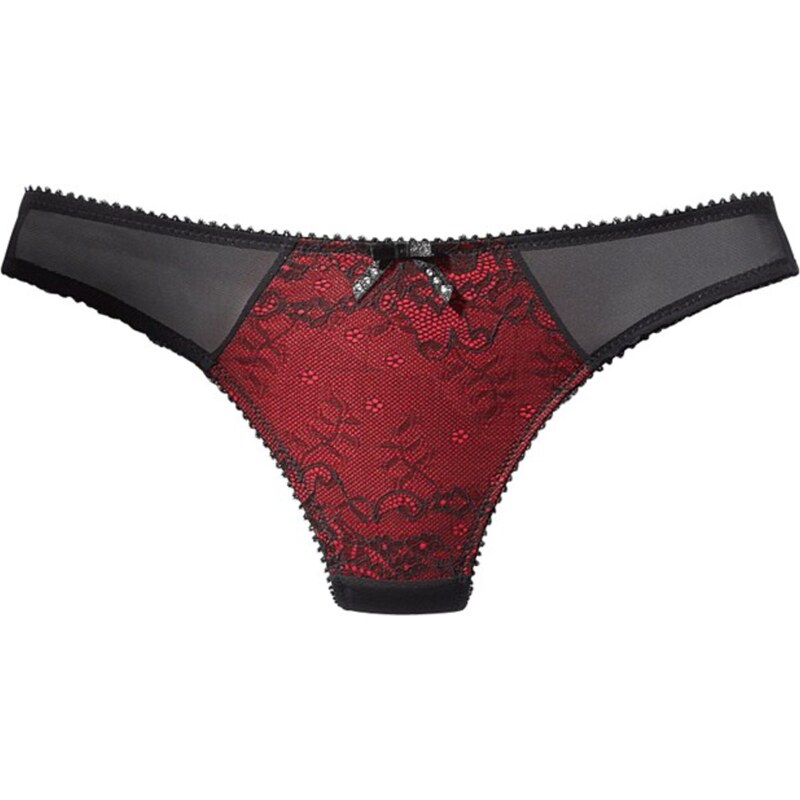 JETTE Tangá červená / čierna 57261255