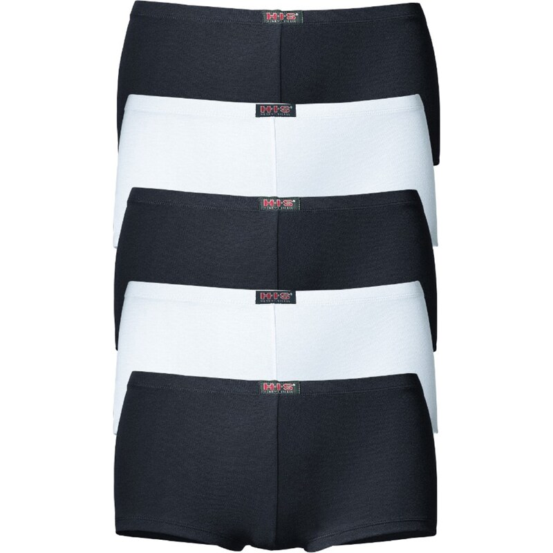 H.I.S Nohavičky čierna / biela 54381782
