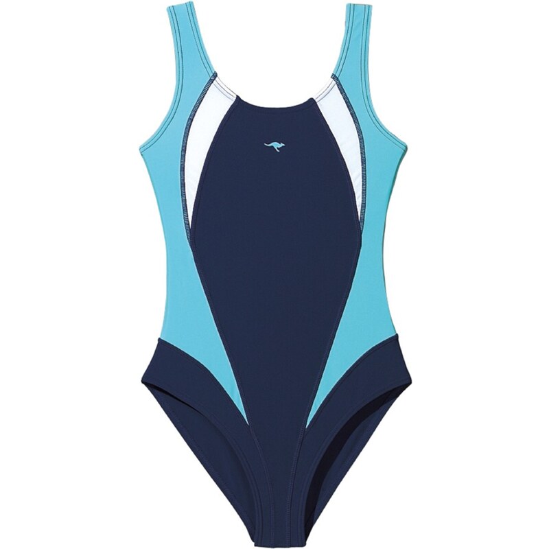 KangaROOS Jednodielne plavky vodová / enciánová / biela 63170310