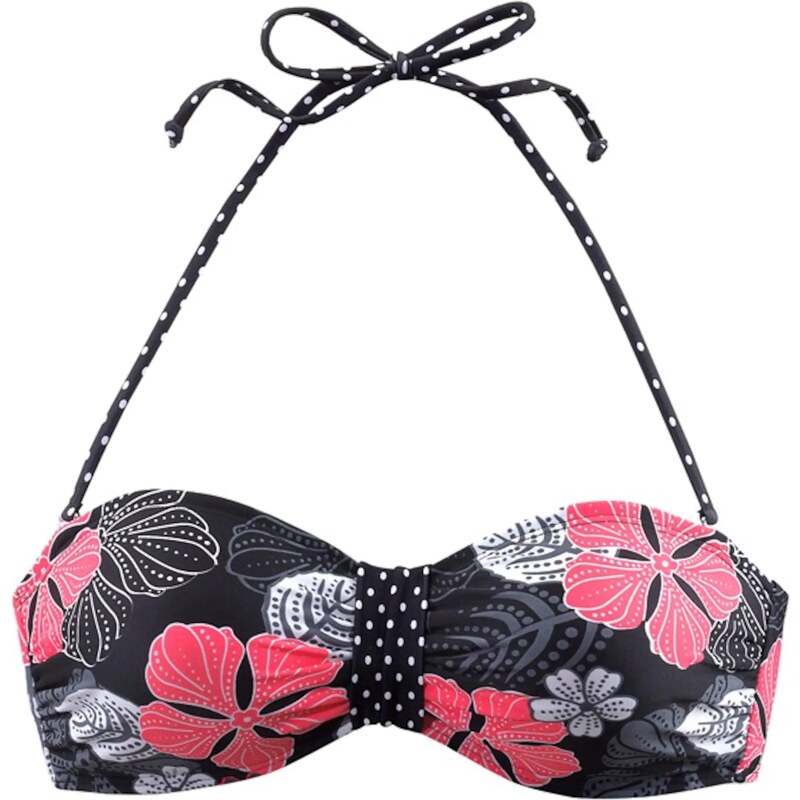 BUFFALO Bikinový top City tmavoružová / čierna 63108048