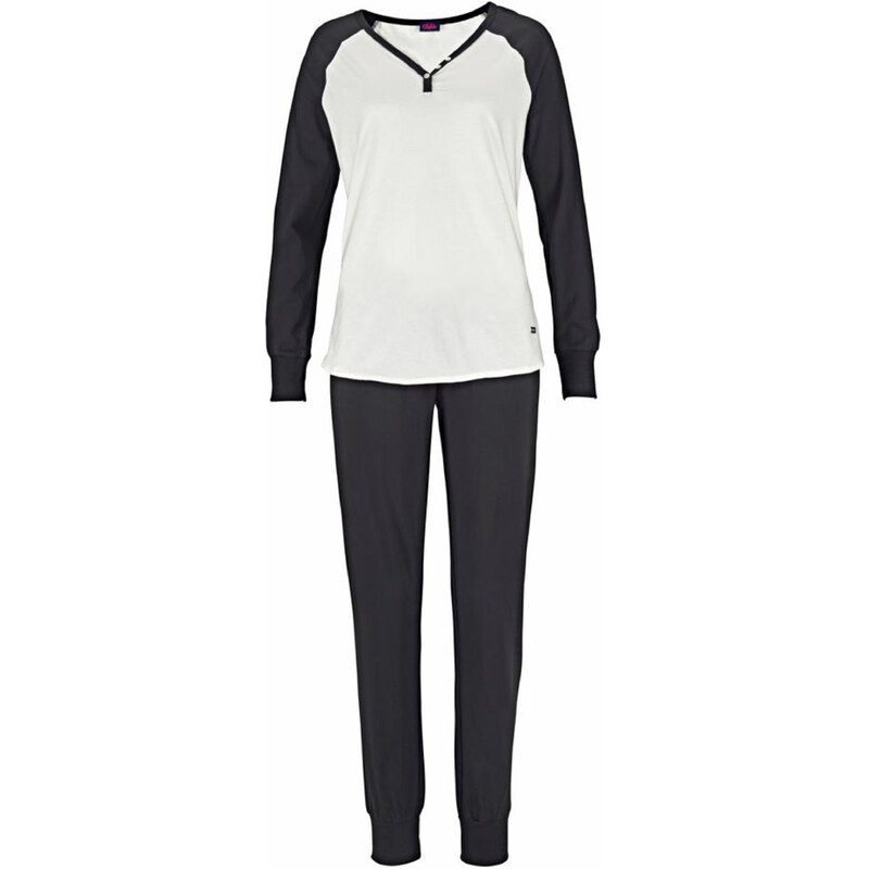 BUFFALO Pyžamo čierna / biela 67775033