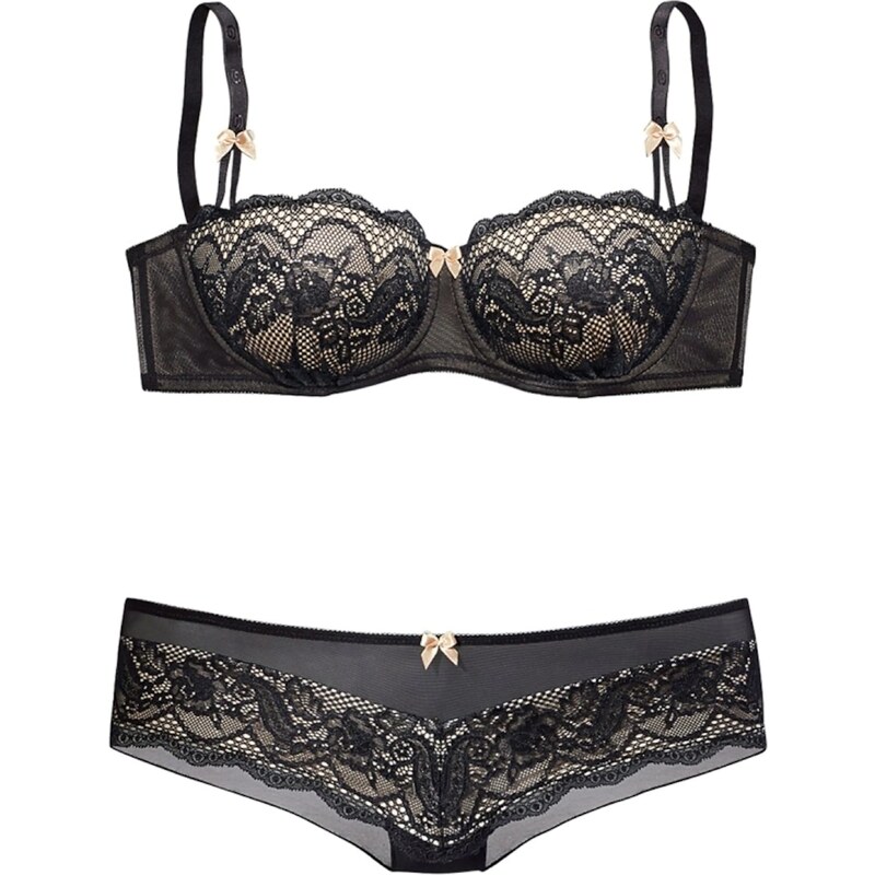 s.Oliver Súpravy bielizne béžová / čierna 54382033