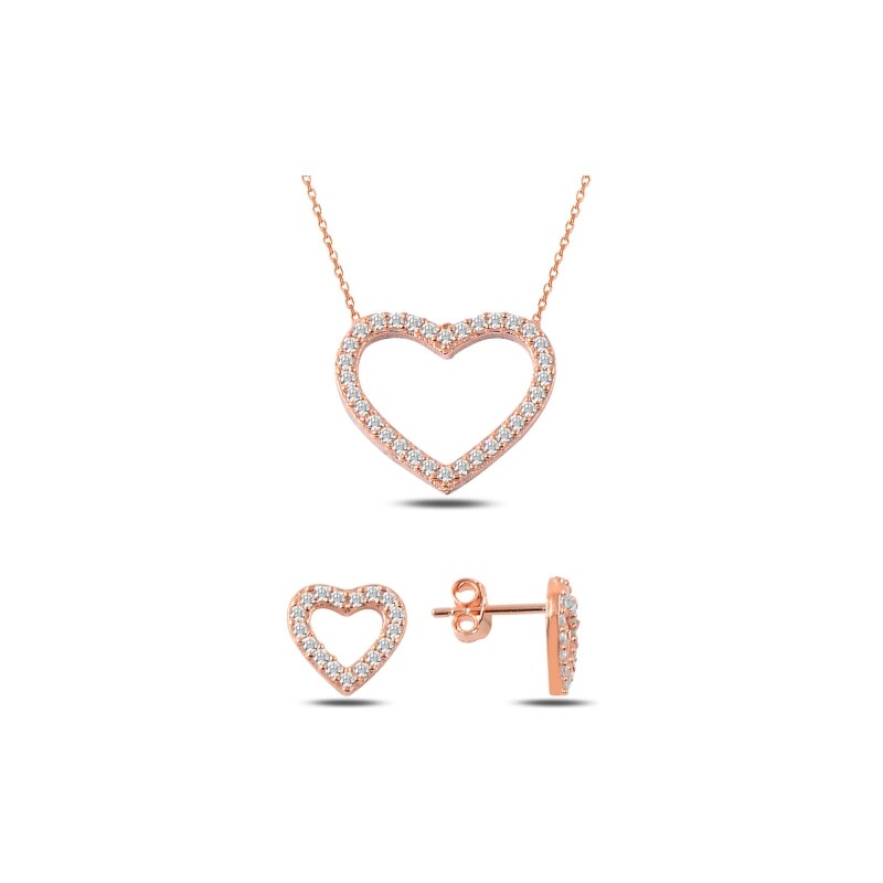 Olivie Sada strieborných šperkov SRDCE ROSE 3912 17146388