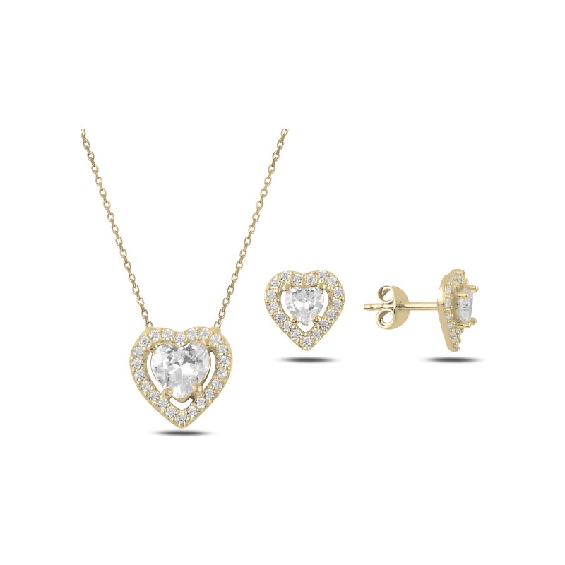Olivie Sada strieborných šperkov ZLATÉ SRDCE 3918 17146394