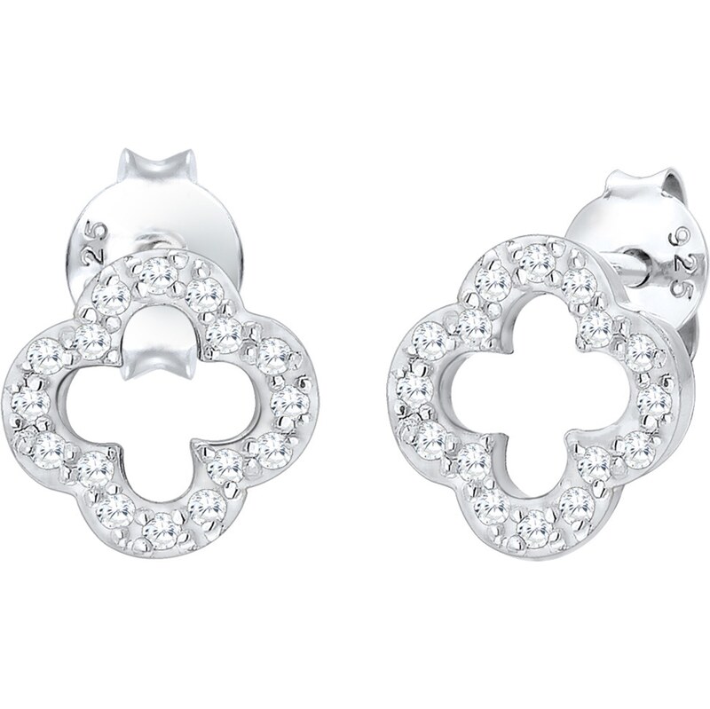 ELLI Náušnice Kleeblatt strieborná 62660881