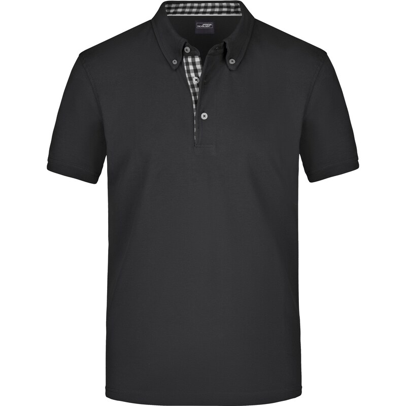 Daiber James & Nicholson Pánska polo košeľa Button-down kockovaný 62675637