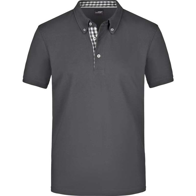 Daiber James & Nicholson Pánska polo košeľa Button-down kockovaný 62675636