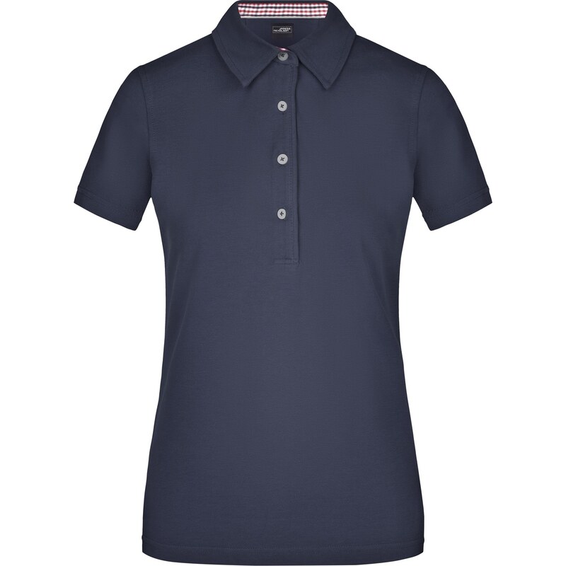 Daiber James & Nicholson Dámska polo košeľa kockovaný kontrast 100% 62675640