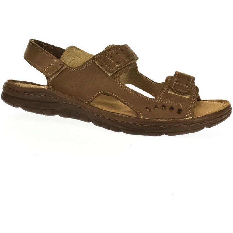 JOHN-C Pánske hnedé sandále TISO