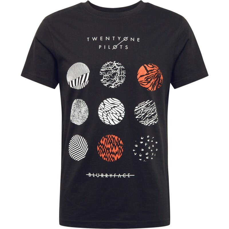 Mister Tee Tričko Twenty One Pilots svetlooranžová / čierna / biela 63336010