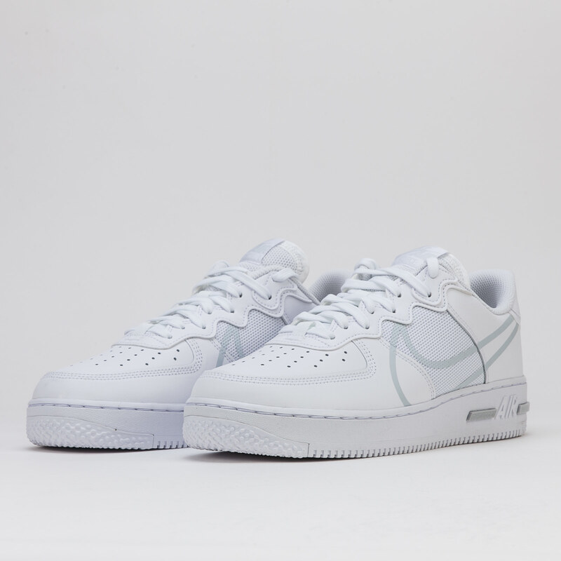 Air force 1 hotsell react white pure platinum