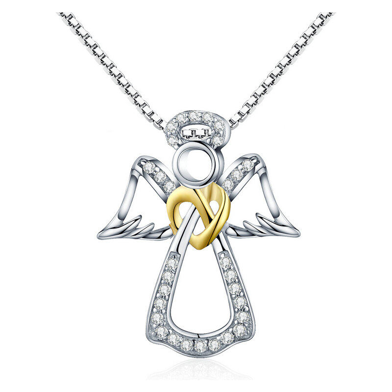 Emporial Royal Fashion nastaviteľný náhrdelník Anjel strážny 43067440