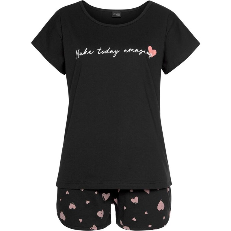 VIVANCE Pyžamo Dreams čierna 66731170