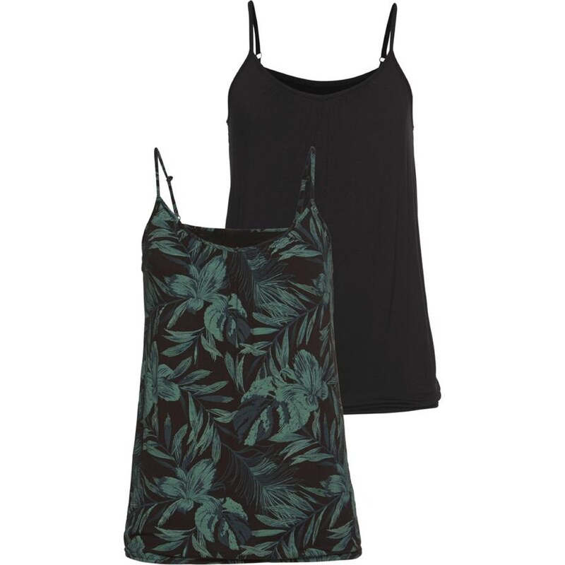 LASCANA Top smaragdová / čierna 54629053