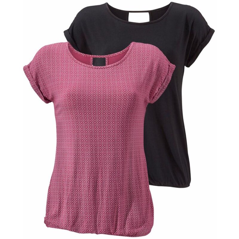 LASCANA Tričko farba lesného ovocia / čierna 56572633