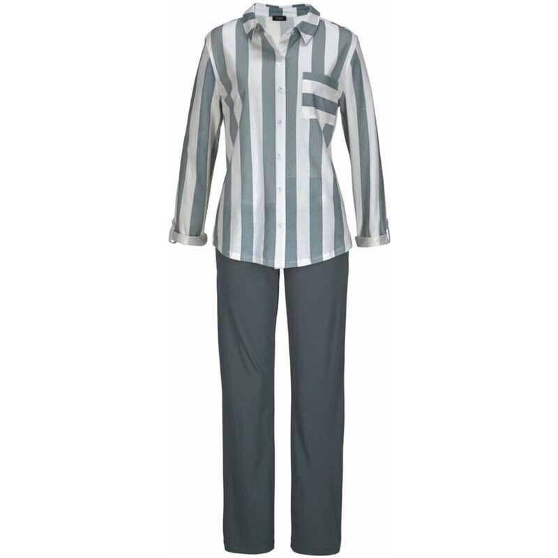 VIVANCE Pyžamo Dreams čadičová / biela 25814731