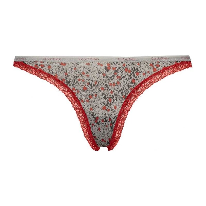 E-shop Nohavičky D3447E-DTZ šedočervená - Calvin Klein