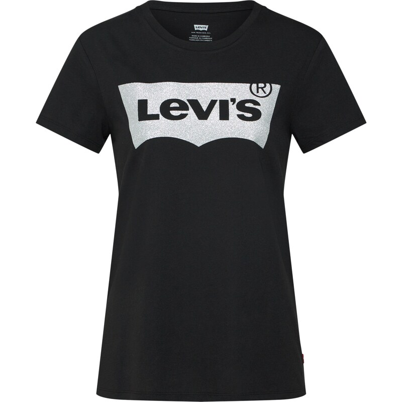 LEVIS Tričko The Perfect čierna / strieborná 17517126