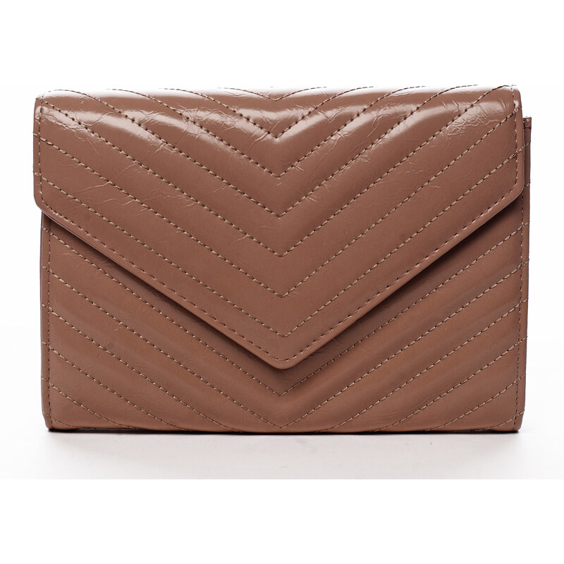 Moderná dámska koženková kabelka New Yersey, ružová 64830737