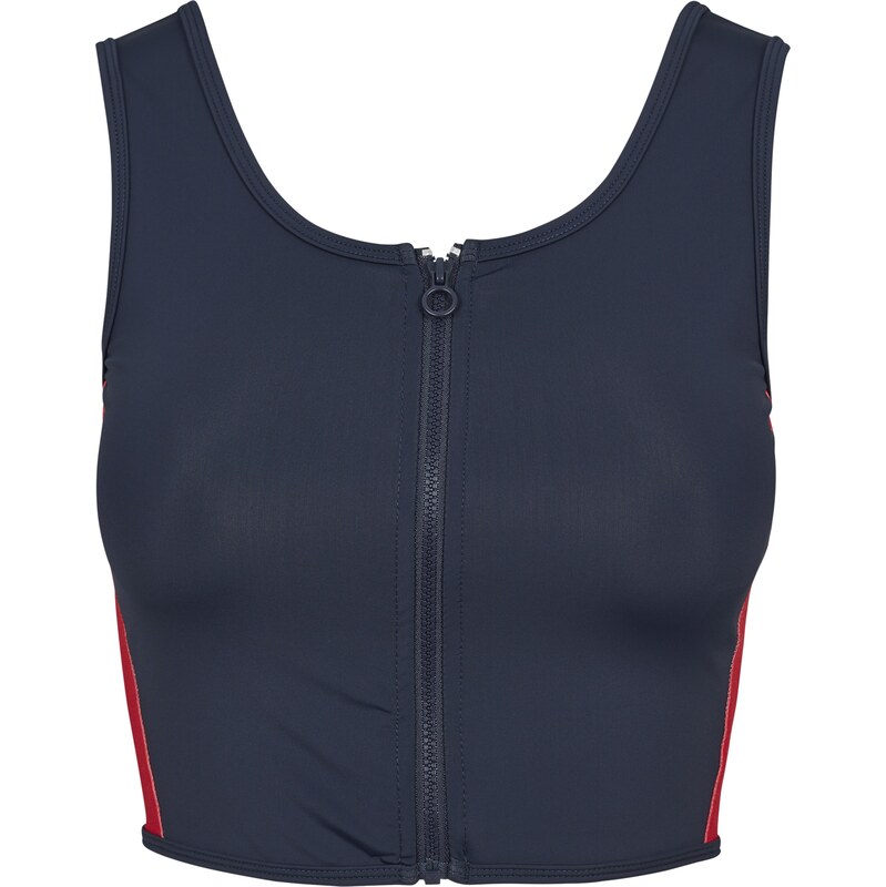 Urban Classics Top námornícka modrá / ohnivo červená / biela 65867123