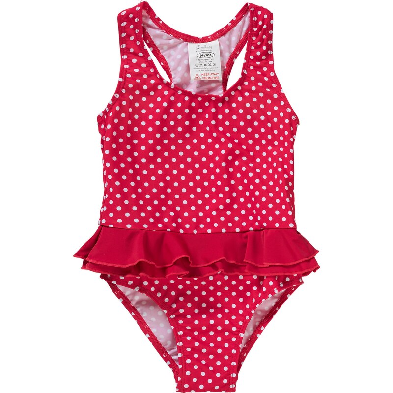 PLAYSHOES Jednodielne plavky PUNKTE červená / biela 51224137