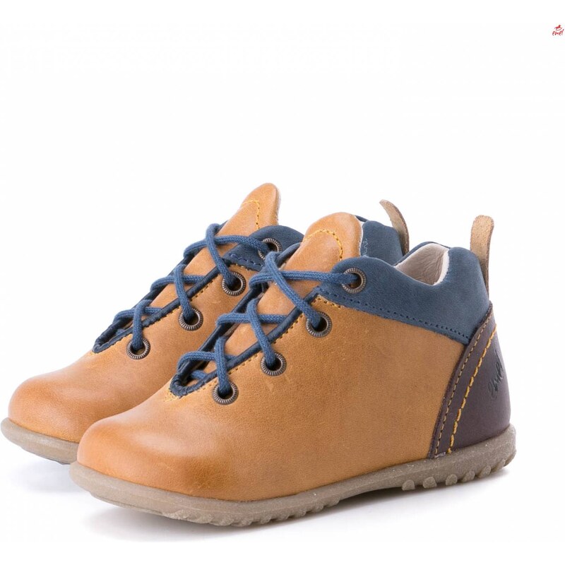 Detské kožené topánočky EMEL E2413-9 Hnedá 46770789