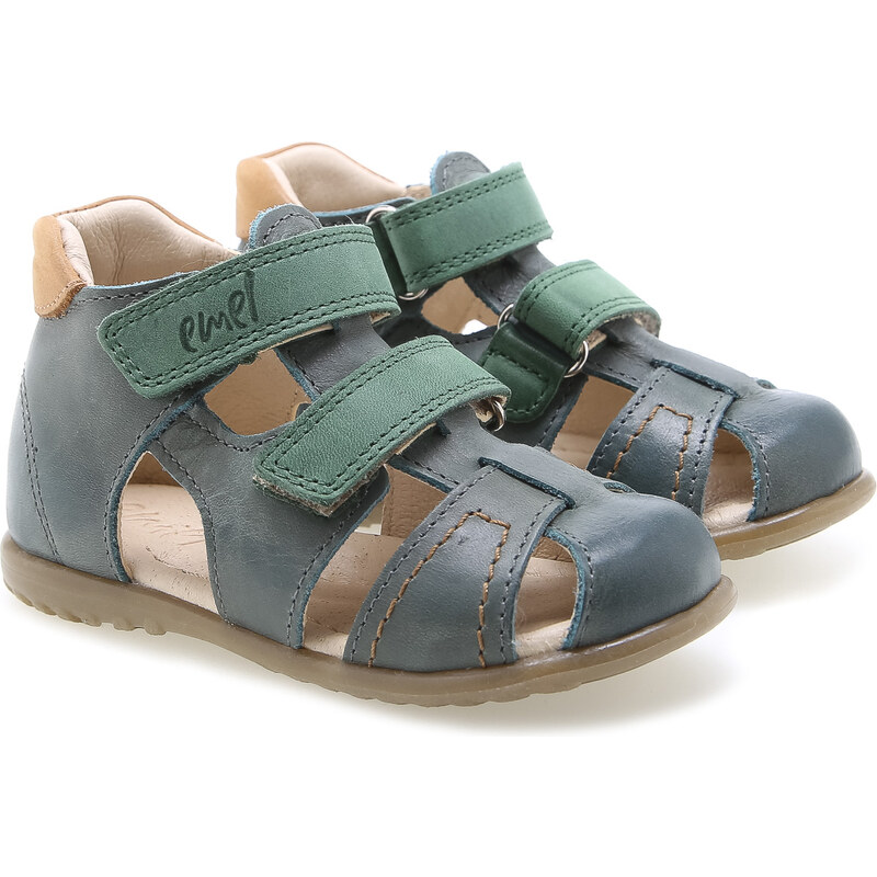 Detské kožené sandálky EMEL E2437-10 46770893
