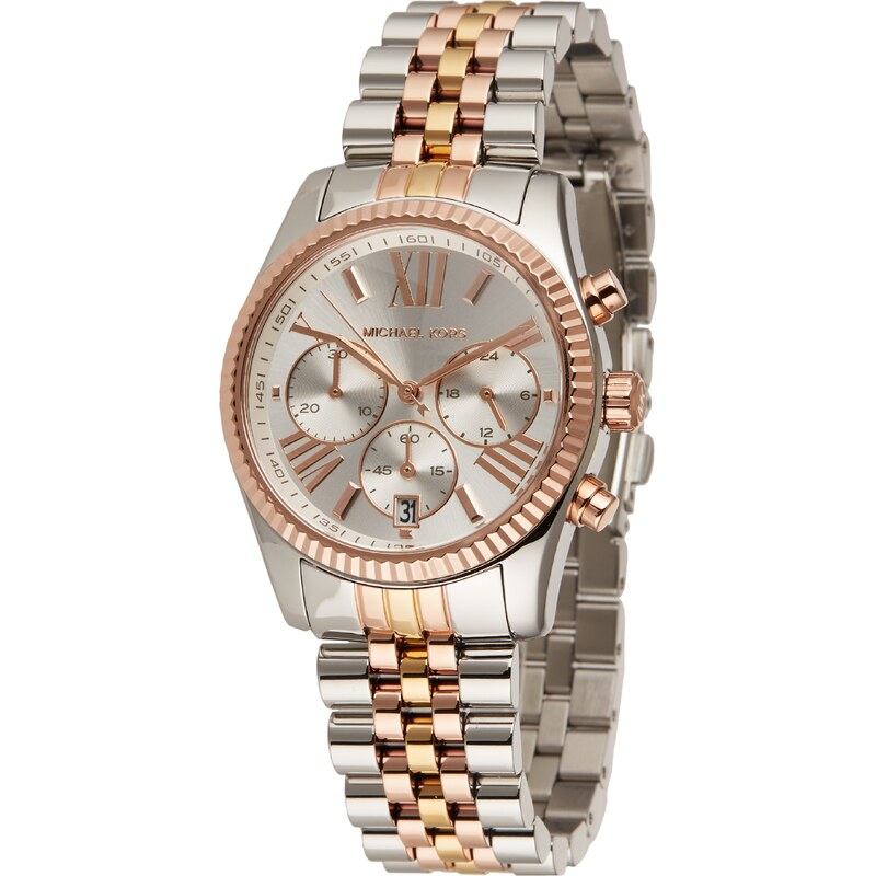 MICHAEL Michael Kors Analógové hodinky Lexington zlatá / strieborná 46852403