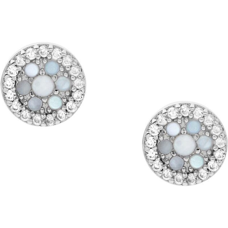 FOSSIL Náušnice svetlomodrá / strieborná 47067486