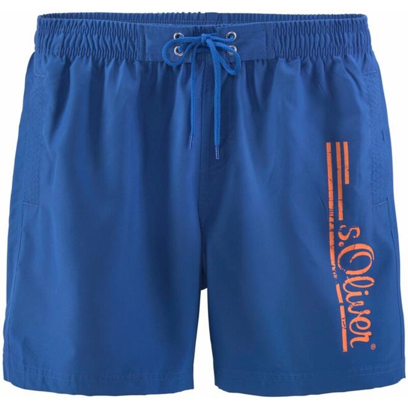 s.Oliver Plavecké šortky kráľovská modrá / koralová 54220825