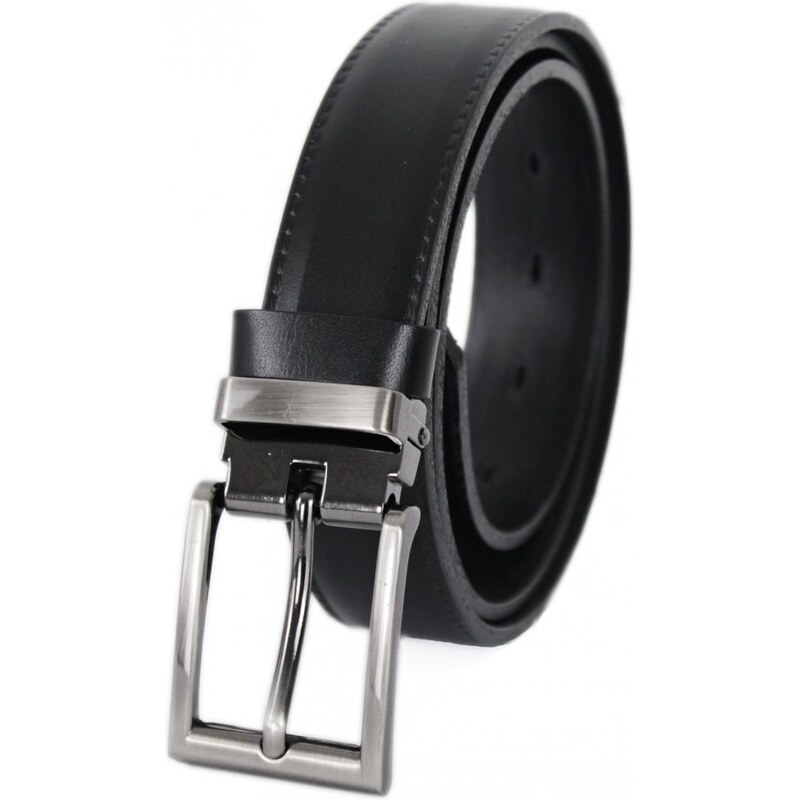 Penny Belts Pánsky spoločenský kožený opasok 230-020-1 čierny 37585668